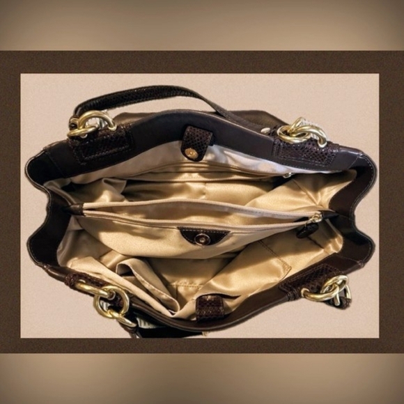 Coach Penelope Peyton Brown Soft Leather Satchel EUC (Full Inclusion) - Picture 10 of 16